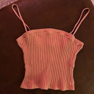 Women's Ribbed tan Cami Top